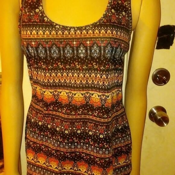 WET Seal sleeveless multicolored shirt, size XL - Picture 2 of 7